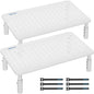 BONTEC 2 Pack Adjustable Monitor Stand Riser with Drawer, Supports 44lbs