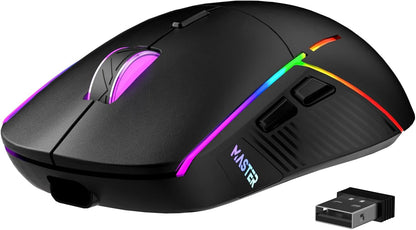 FFJ Wireless Gaming Mouse, 24000 DPI, Rechargeable Gaming Mice for PC, Mac