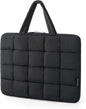 BAGSMART 13-14 Inch Laptop Case, Portable Puffy Laptop Sleeve with Handle, Macbook Case Sleeve Compatible with MacBook Air/Pro 13.3 13.6 Inch M4 M3 M2 M1, Computer Sleeve Fitted with Dell,HP, Black