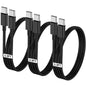 LOFPYE 3-Pack 10FT 60W USB C to USB C Cable, Type C to Type C Cable,Fast Charging Cable for iPhone 16 15 Pro Plus Pro Max，for Galaxy S24 S23, for iPad Pro/Air, for MacBook Pro/Air and More