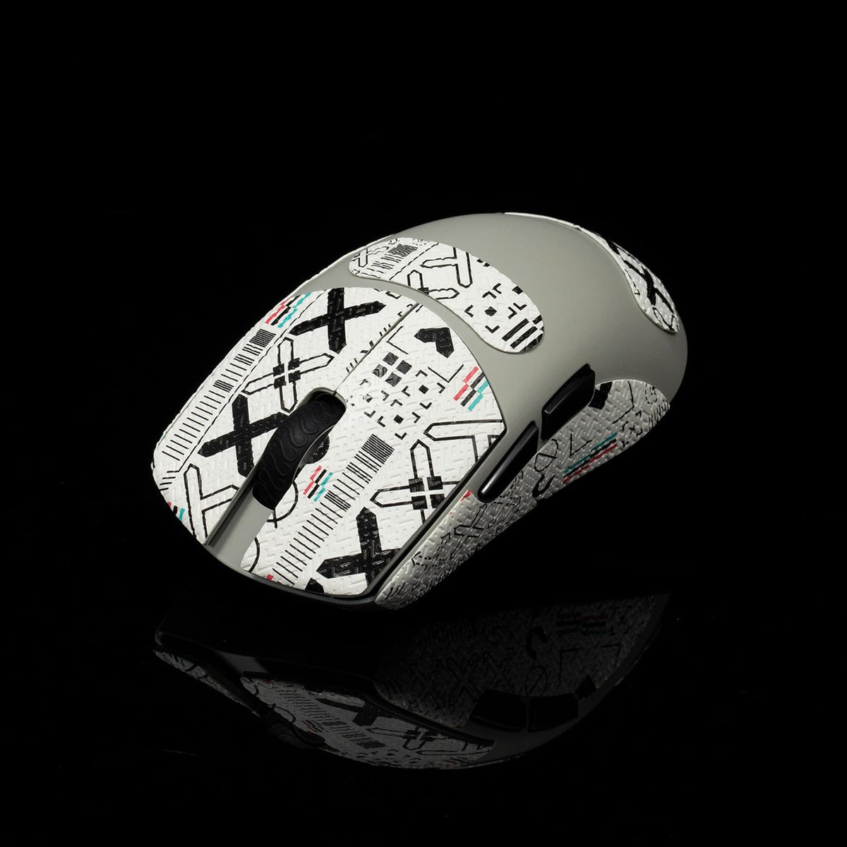 Hokeyio Grip Tape for Lamzu Atlantis Maya - Anti-Slip,Enhanced Control, Sweat Resistance,Improves FPS Gaming Grip & Mouse Protection [Pre-Cut] EVA White 0.5mm