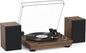 Vinyl Record Player with 24W HiFi Stereo Speakers Vintage Bluetooth Turnable for Vinyl Records with Belt Drive 2-Speed, Magnetic Cartridge RCA Output BT5.3