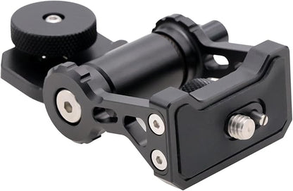 Monitor Mount Holder Bracket, 360 Tilt Swivel Rotation for Atomos SmallHD Camera Video Monitor, Teradek Wireless Transmission Motor Microphone, 3/8" 1/4" Black