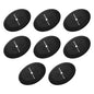 PATIKIL Desk Grommet 1-9/16", 8 Pcs Round Cable Grommet Cord Hole Cover with Adhesive Tape Flexible Table Wire Organizer for Office Home Table Countertop, Black