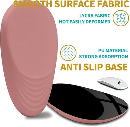 Hokafenle Ergonomic Mouse Pad Wrist Support with Stepped-Wedge Design, Wrist Rest Pain Relief Mousepad Filled with Memory Foam, Carpal Tunnel Mousepad for Wireless Mouse(12x8 inch, Pink)