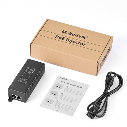 MokerLink Gigabit PoE Injector, 802.3af/at/bt 60W, 10/100/1000Mbps Ethernet, Plug & Play, Distance Up to 100 Meters (328 ft.)