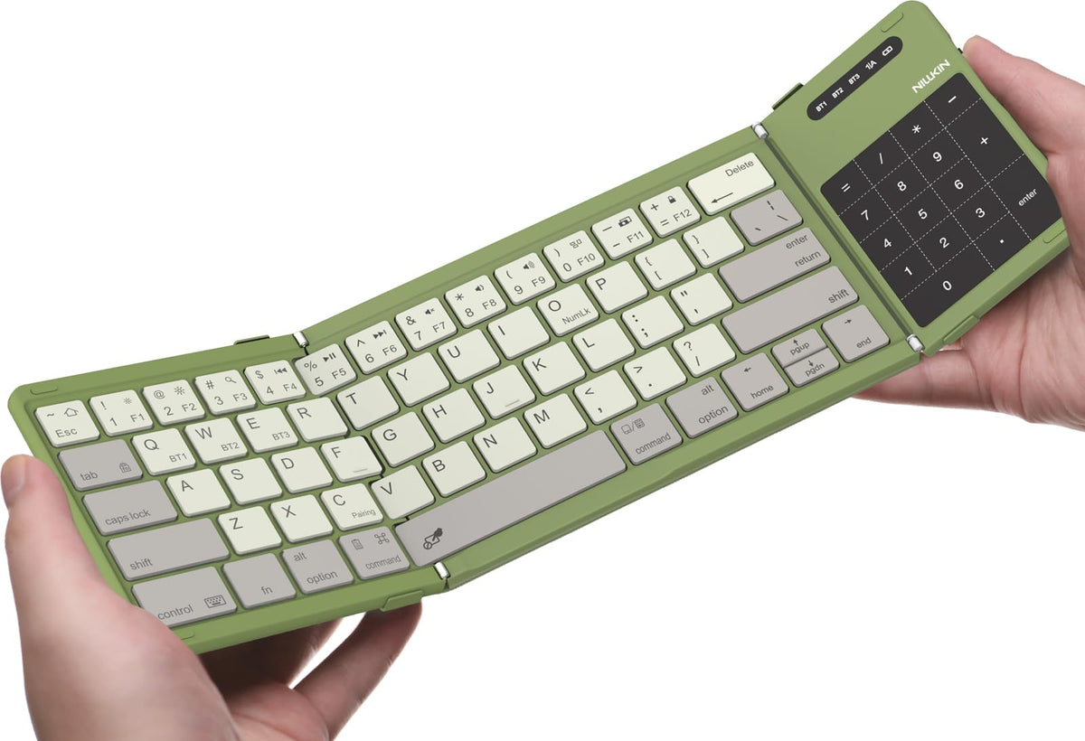 Nillkin Bluetooth 5.0 Foldable Keyboard with Trackpad & Numpad Green