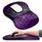 KUOSGM Mouse Pad Wrist Support, Ergonomic Mouse Pad with Massage Dot, Comfortable Computer Mouse Pad for Laptop, Wrist Rest Pain Relief Mousepad with Non-Slip PU Base for Office & Home, 12 x 8 in
