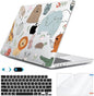 Compatible with 2025 2024-2022 MacBook Air 13 inch Case M4 A3240 M3 A3113 M2 A2681, Hard Shell&Keyboard Cover&Screen Film&Webcam Cover for New M4 Mac Air 13.6 inch with Touch ID, Cute Animal