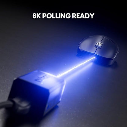 Pulsar Gaming Gears X2H v3 ES Wireless Gaming Mouse, Ultra Lightweight 1.87 oz (60g), Symmetrical, Optical Switch, 32000 DPI, 750 IPS, XS-1 Sensor, 8k Compatible (Mini, Black)