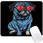 Square Mouse Pad Cool Dog with Sunglasses-1,Gaming Mouse Pads for Desk,Soft Computer Waterproof Non-Slip Mouse Mat