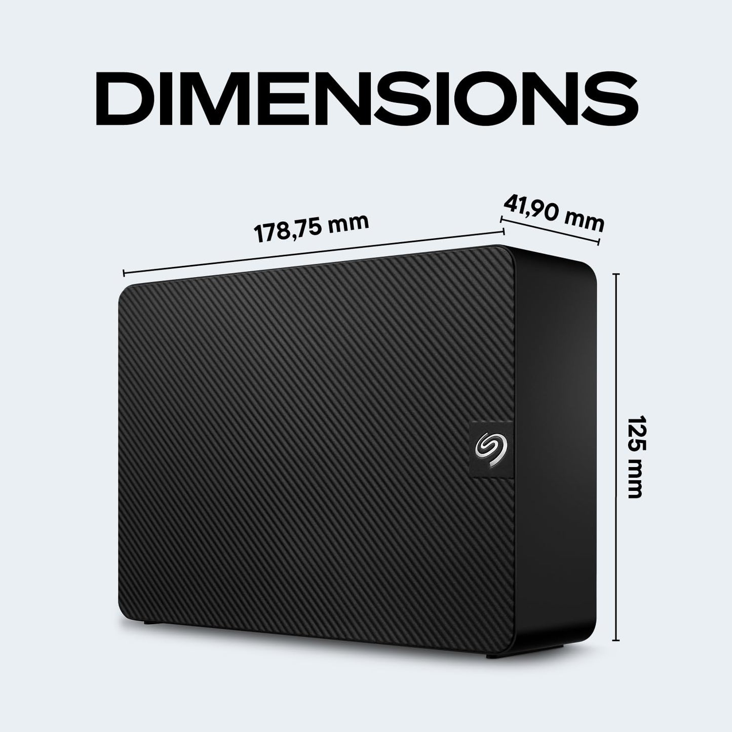 Seagate Expansion 24TB External Hard Drive HDD - USB 3.0, with Rescue Data Recovery Services (STKP24000400)