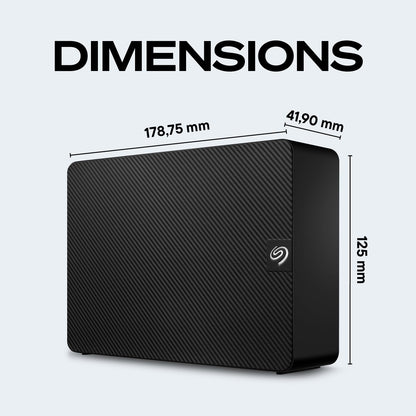 Seagate Expansion 24TB External Hard Drive HDD - USB 3.0, with Rescue Data Recovery Services (STKP24000400)
