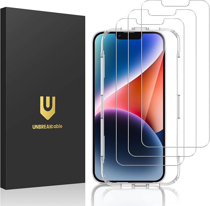 UNBREAKcable 3-Pack Screen Protector for iPhone 11 Pro/X/XS,Tempered Glass