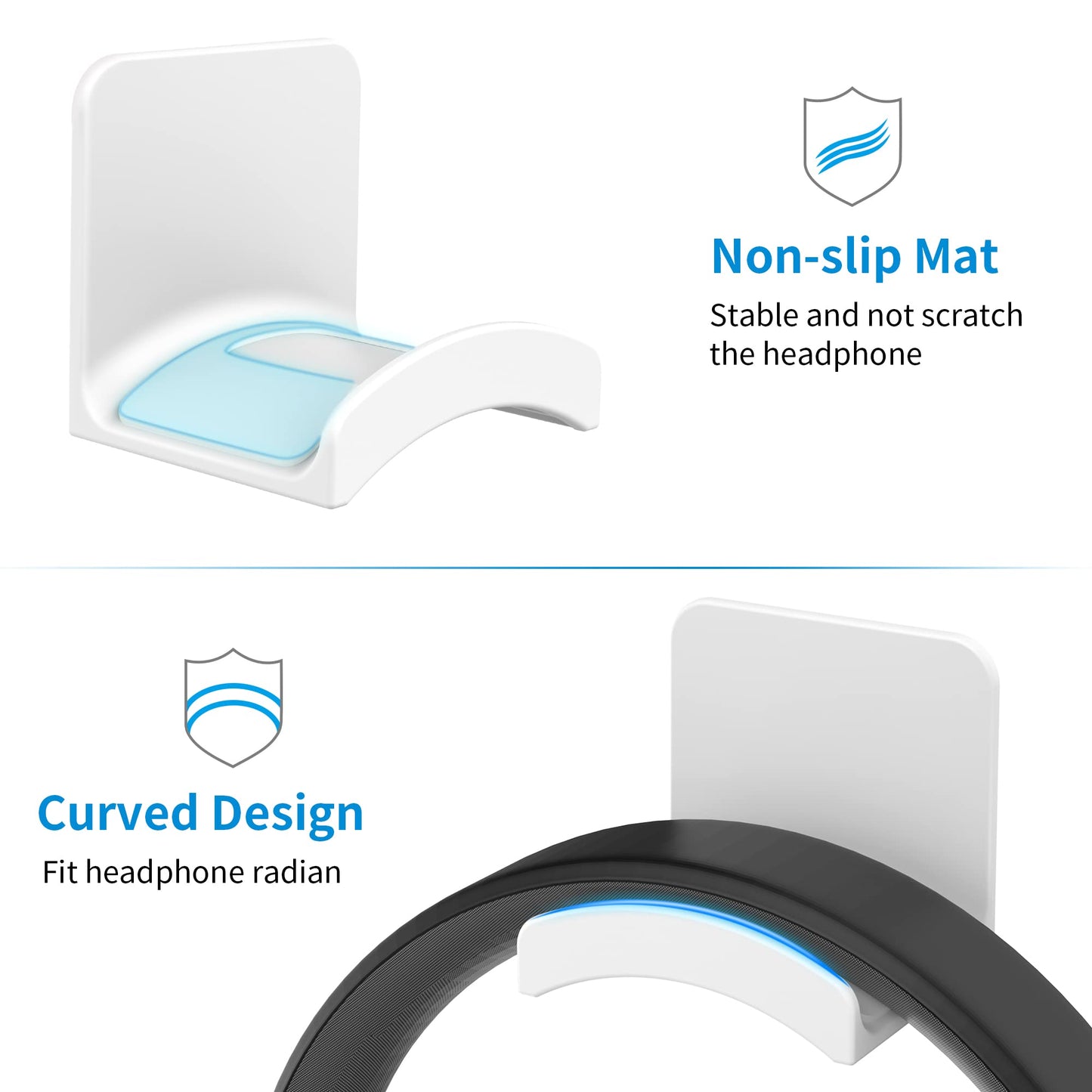 SOKUSIN Headphone Stand Headset Holder, White