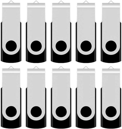Aiibe 16GB Flash Drive 100 Pack USB Drives 16GB USB Flash Drives Bulk Thumb Drive USB 2.0 Memory Stick PenDrive, Black