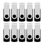 Aiibe 64GB Flash Drive 10 Pack 64GB USB Flash Drives Bulk USB Drive Thumb Drive 64 GB USB 2.0 Memory Sticks Pen Drives Jump Drive (Black)