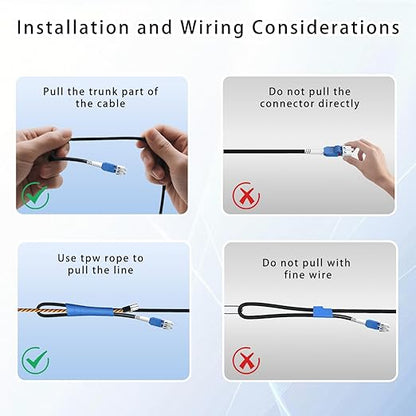 1000M/3281FT LC to LC Armored Outdoor Fiber Optic Cable, Single Mode Duplex 9/125μm SMF Fiber Patch Cord, OS1/OS2 Compatible, Black LSZH Jacket, Uniboot Jumper for FTTH, Data Center, Long-Distance Use