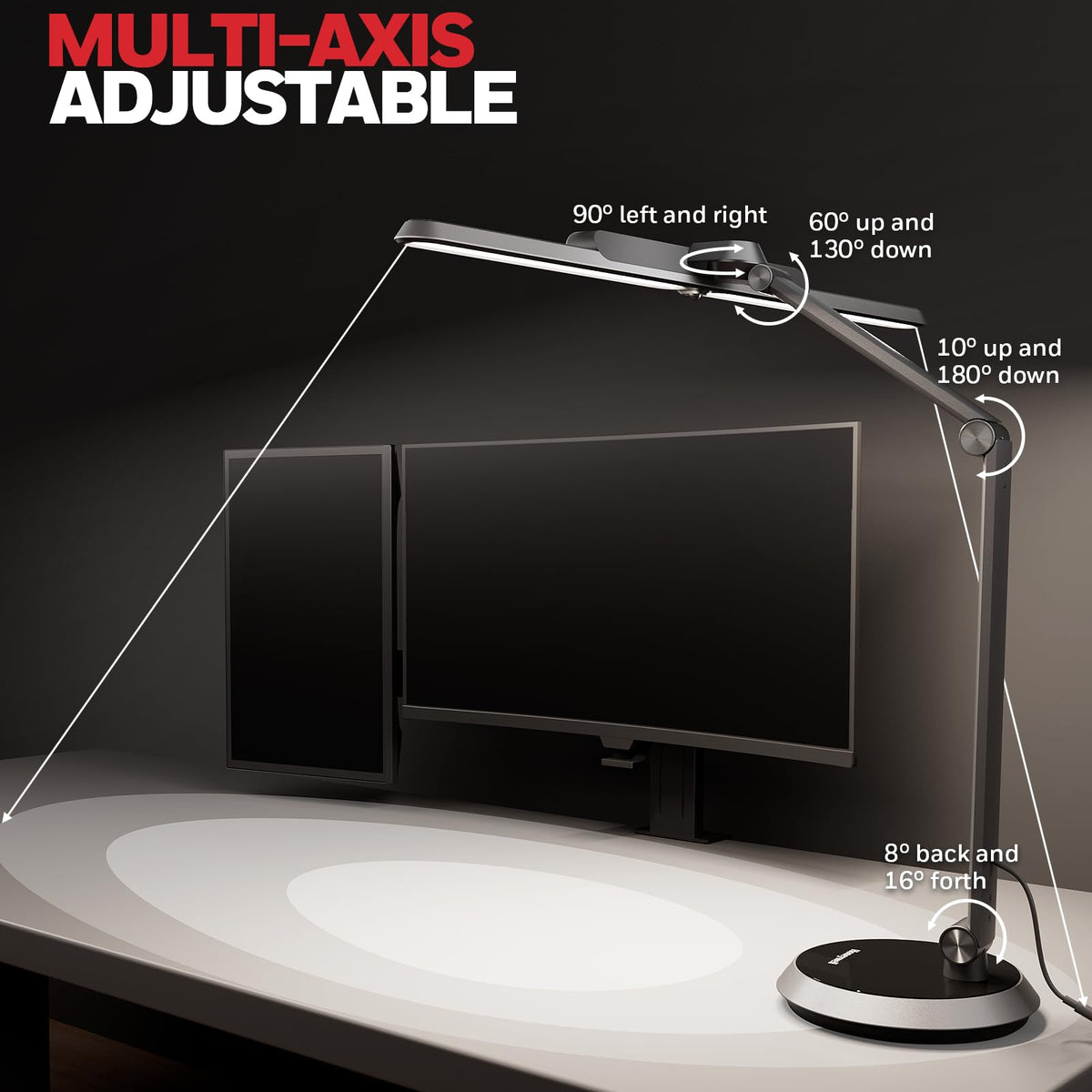 Honeywell H9 Sunturalux LED Dimmable Desk Lamp with Motion-Sensing
