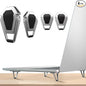 Zinc Alloy Portable Laptop Cooling Pad & Riser - Ergonomic Legs for 12-20 Inch Laptops (Silver, 4pcs)