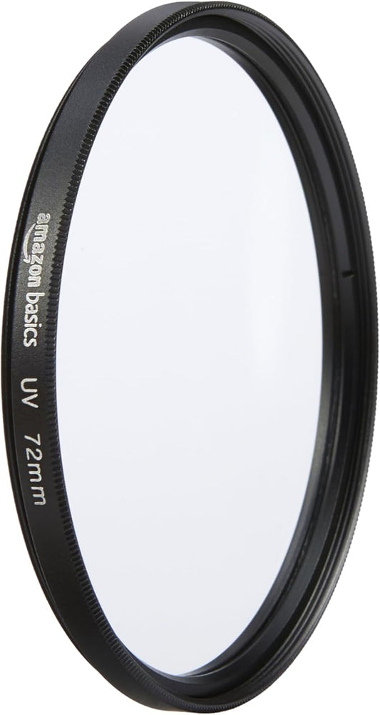 Amazon Basics UV Protection Camera Lens Filter, Scratch Resistant, Dust Resistant, Photography Filter, 72mm