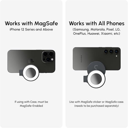 ShiftCam SnapStand Selfie – Magnetic Selfie Stick & Tripod – Compact, Foldable & Extendable with Tilt Head and Magnetic Bluetooth Remote (Midnight, SnapStand Selfie)