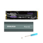 Ediloca 500GB M2 NVME SSD with Heatsink - PCIe Gen4.0 NVMe M.2 2280 3D NAND TLC, 4800MB/s Read, Internal Solid State Drive for PS5/PC, Dynamic SLC Cache, PS5 Storage Expansion, 5-Year Warranty(EN760)