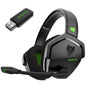 NUBWO Wireless Gaming Headset with Mic for Ps5 Ps4 PC, Zero Interference, 100-Hour Battery All-Day Play, 23ms Sync for Fortnite & Call of Duty/FPS Gamers, Triple Mode All Devices Compatible - White