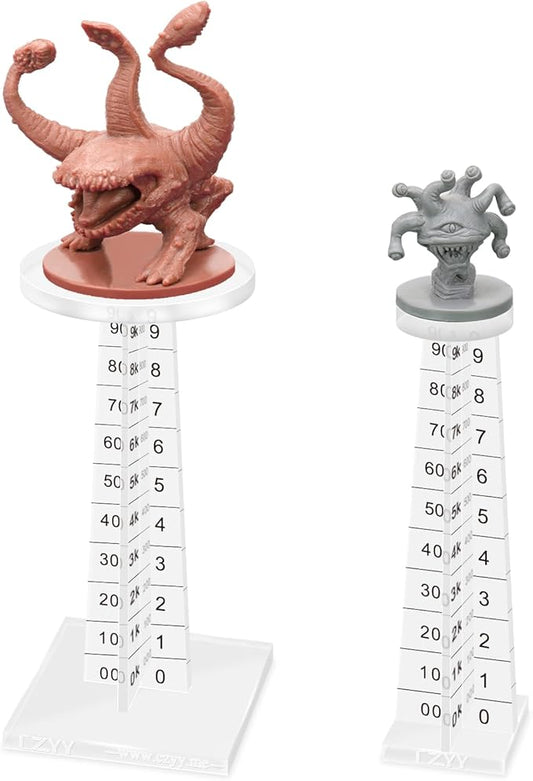CZYY DND Flying Miniature Flight Stands, Set of 2 Acrylic Combat Risers