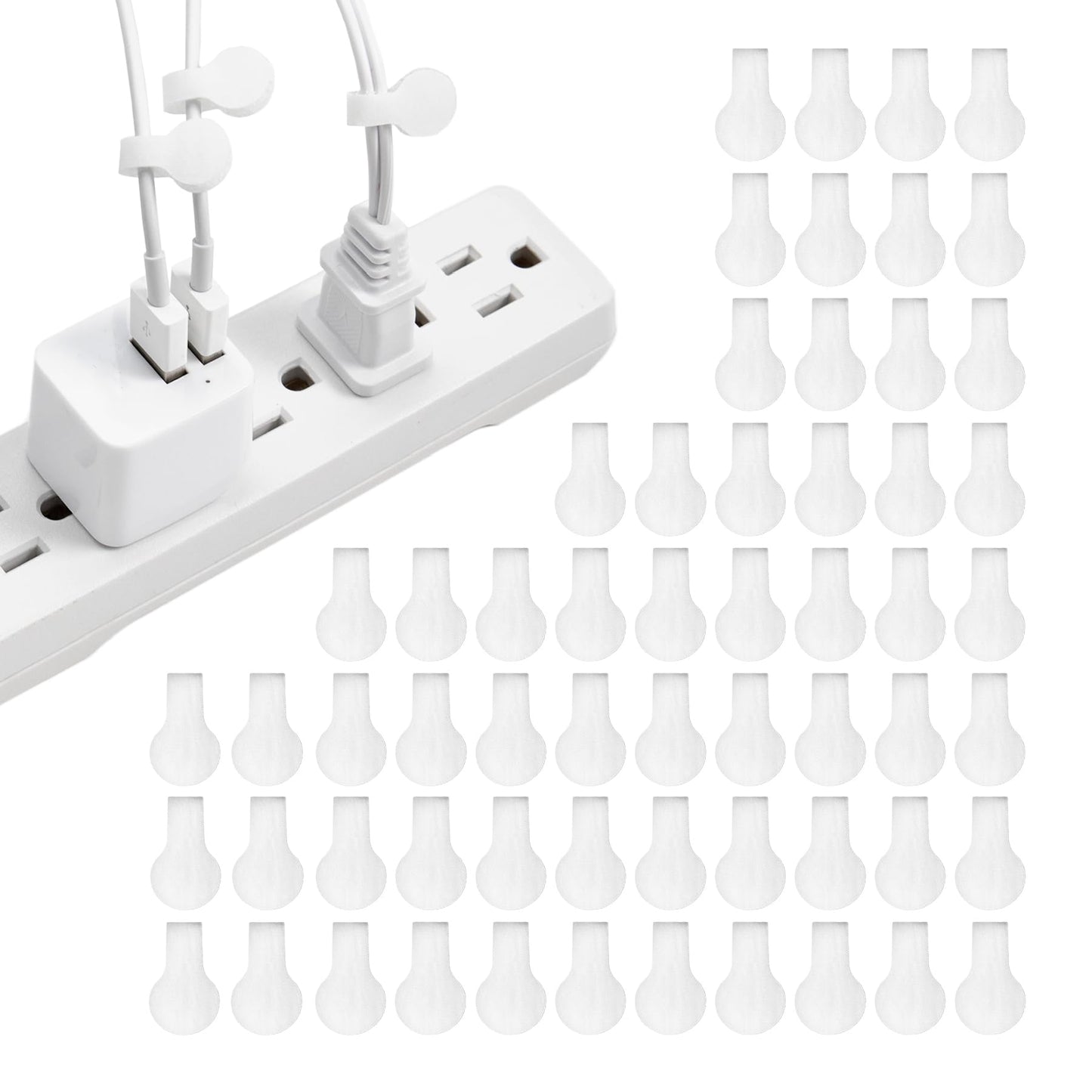 Wrap-It Storage Cable Labels - Mini (60 Pack) White