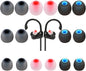 Earbud Tips Ear Bud Tips Soft Anti Slip Washable and Reusable Silicone Replacement Earbud Tips Fit Most in-Ear Earbuds(Inner Hole 3.8mm -5.1mm) 18pcs S M L