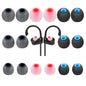 TSZYYM Earbud Tips Ear Bud Tips Soft Anti Slip Washable and Reusable Silicone Replacement Earbud Tips Fit Most in-Ear Earbuds(Inner Hole 3.8mm -5.1mm) 18pcs S M L