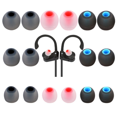 TSZYYM Earbud Tips Ear Bud Tips Soft Anti Slip Washable and Reusable Silicone Replacement Earbud Tips Fit Most in-Ear Earbuds(Inner Hole 3.8mm -5.1mm) 18pcs S M L