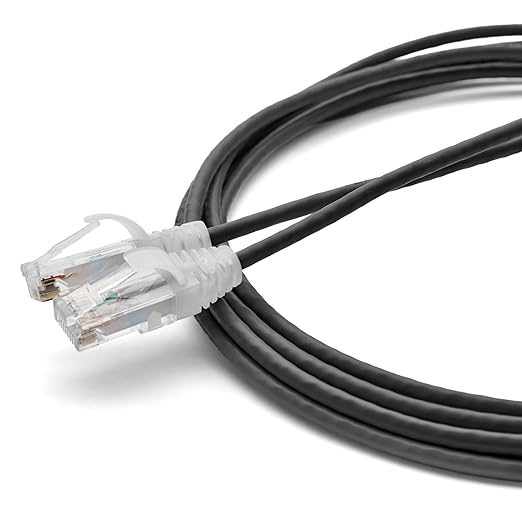 TRUECABLE Cat6 Component Rated Patch Cable, Unshielded (U/UTP), 10ft, Black, 28AWG Stranded Pure Copper, Snagless 10G High-Speed Ethernet Cable, PoE++ 4PPoE 100W, UL Listed, RoHS-3, 1 Pack