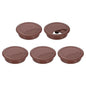 uxcell 5 Pcs 60mm (2.36 Inch) Desk Grommet, Plastic Cable Hole Cover, Wire Cord Cable Organizer for Home Office Computer Desk Cabinet, Brown