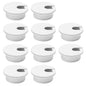 10 Pcs Desk Grommet 1-1/2" / 38 mm, Desk Cord Hole Cover, Cable Grommet ABS Plastic, Desk Hole Grommet for Home & Office Pc, Detachable Cable Cord Organizer-White