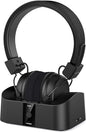 BESIGN BTH02 Wireless Headphones for TV Watching with Bluetooth Transmitter Charging Dock, TV Headphones Wireless for Seniors, Bluetooth Headsets, 100ft Range No Audio Delay