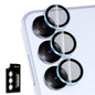Avocase for Samsung Galaxy A36/A56 Camera Lens Protector, Individual Metal Ring Tempered Glass Lens Cover, [Strong Adsorption] Scratch Resistant Ultra-Thin HD Clear Lens Cover, 1 Set-Black
