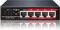 Poe Switch, 5 Port Gigabit PoE+ Switch, Cloud Managed Gigabit Ethernet Switch, 4 Poe Ports @52W, 1 Uplink Ports, 1 SFP Slot, APP Smart Managed, Overload Protection w/ Port