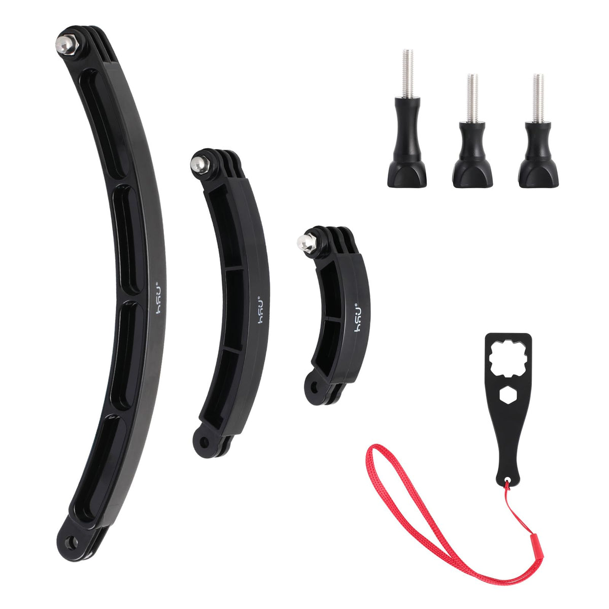 HSU 3 in 1 Curved Extension Arm Kit, Extension Pivot Arm Adjustable Bracket