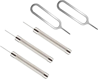 3+2 Pack Universal Sim SD Card Tray Opening Tool, Wireless Camera&Security Door Bell Reset Removal Tool Eject Pin for iPhone Google Pixel Samsung Motorola Phones (Pack of 5)