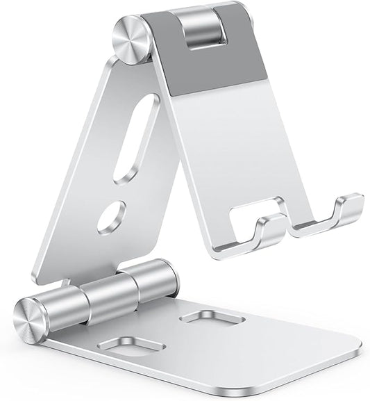 OMOTON Foldable Cell Phone Stand, C4 Portable Aluminum Phone Holder