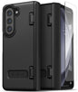 VRS DESIGN Phone Case for Galaxy Z Fold 5 5G (2023) [Terra Guard Modern], Premium Modern Neat Style Case [Anti Scratch Spring-Loaded Hinge Protection] with Screen Protector (Matte Black/Renewed)