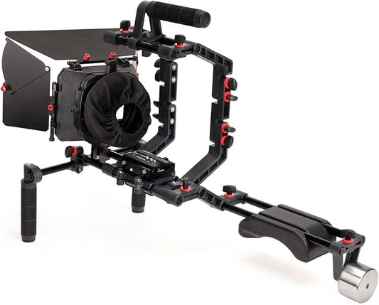 FILMCITY FC-02 Shoulder Rig Kit with Matte Box & Cage for DSLR Cameras