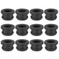 PATIKIL 12mm / 1/2 Inch Drill Hole,3/8 Inch ID Rubber Grommets, 12Pcs Top Hat Grommet for Wiring Eyelet Ring Gasket Automotive Firewall Cable Hole Plugs Wires Protection, Black