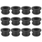 PATIKIL 32.6mm / 1-1/4 Inch Drill Hole,1 Inch ID Rubber Grommets, 3Pcs Top Hat Grommet for Wiring Eyelet Ring Gasket Automotive Firewall Cable Hole Plugs Wires Protection, Black