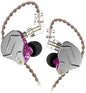 KZ ZSN Pro 1DD+1BA Dual Driver in Ear Earphones Noise-isolating in Ear Monitor with Detachable Cord,Deep Bass Stereo Sound Ergonomic Comfortable Earphones for Audiophile,Musicians(Purle Without Mic)