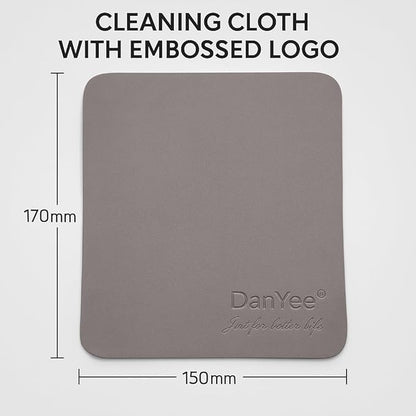 Premium Replacement Ear Pads for Bose QC2, QC15, QC25, QC35 I & II – Soft Protein Leather & Memory Foam Cushions – Enhanced Noise Isolation – Easy Installation Kit & Cleaning Cloth (Silver)