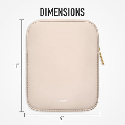 Vandel 9-11 Inch Tablet Sleeve, iPad Sleeve 11 inch Travel Pouch, Fits iPad Pro 11 Inch M4/ 10th Generation 10.9, 9/8th Gen 10.2/ Air 11" 5/4/3 10.9"/10.5", Pro 11 M2, Tab S8/S9