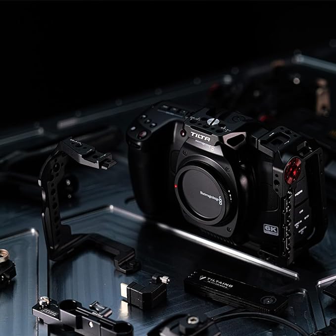 Tilta Advanced Kit for BMCC 6K | Includes Full Cage, Top Handle, Adv. Side Handle, Baseplate, and More | Compatible with Black Magic Design Cinema Camera 6K | Cold Shoe/Arri Rosette/NATO Rail